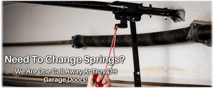 Broken Garage Door Spring Troy OH